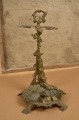 Brass fireplace accessory set. Height 56 ​​cm