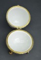 Porcelain casket Ola. Hand-painted. Height 15 cm
