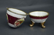 Porcelain casket Ola. Hand-painted. Height 15 cm