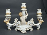 Porcelāna svečturis. Eiropa. 19x28x12 cm