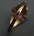 Серебряное кольцо с розовым камнем
