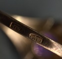 Серебряное кольцо с розовым камнем