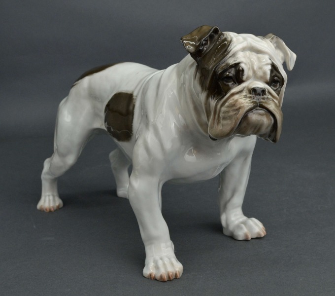 Liela Rosenthal porcelāna figūra Angļu buldogs
