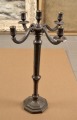 Apsudrabots metāla svečturis. Augstums 63 cm