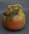 Majolica with cricket and apples.
