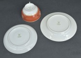 Kuzņecova, Latvija, trio. Tasītei 9,5. Lielākā 16 cm. Mazākā 14 cm