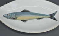 Lange braun zivju servējamais šķīvis. 26x14 cm