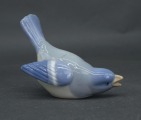 Porcelān figūriņa Zilais putniņš. Gžeļ