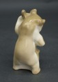 Porcelāna figūra "Lācis ar kontrabasu". 1960tie. LFZ.  8 cm