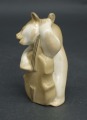 Porcelāna figūra "Lācis ar kontrabasu". 1960tie. LFZ.  8 cm