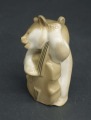 Porcelāna figūra "Lācis ar kontrabasu". 1960tie. LFZ.  8 cm
