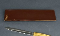 Apzeltīts vēstuļu nazis un šķēres. Art Deco. Francija. 25 cm