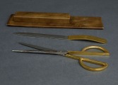 Apzeltīts vēstuļu nazis un šķēres. Art Deco. Francija. 25 cm