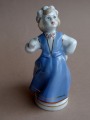 Dejotāja meitene, porcelāns, h 13 cm