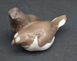 Divi porcelāna zvirbuļi pelēks Bing and Grundhal. Dānija.  6x11,5cm