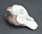 Divi porcelāna zvirbuļi pelēks Bing and Grundhal. Dānija.  6x11,5cm