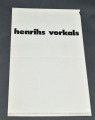Henrihs Vorkals, buklets 1995.