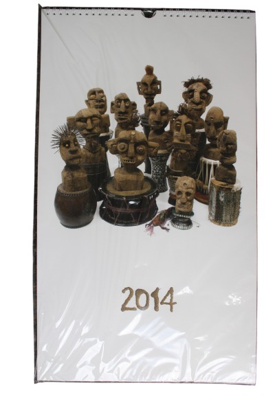 Kalendārs no D.Lavrentjeva izstādes Zemes skaņas, 2014.