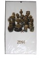 Kalendārs no D.Lavrentjeva izstādes Zemes skaņas, 2014.