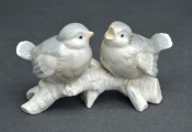 Porcelāna putniņi uz zara. Vācija. 8,5x14 cm