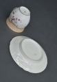 Porcelāna tasīte ar apakštasīti bez zīmoga. Eiropa. 5,5 cm, apakštasītei 11,5 cm