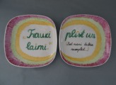 A. Vorkale - A pair of porcelain plates, 18x18 cm