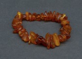 Amber bracelet on rubber
