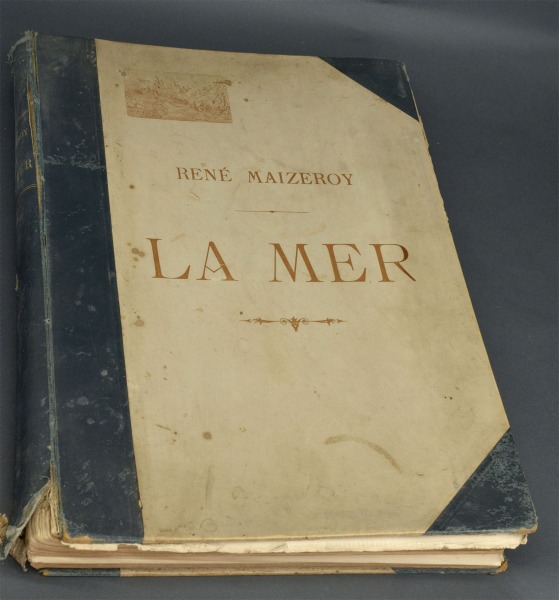 Grāmata Rene Maizeroy La Mer, 24 oforti un 6 gravīras. Parīze