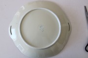 Jessen Riga Ivory - porcelain plate with flowers D 28 cm
