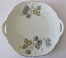 Jessen Riga Ivory - porcelain plate with flowers D 28 cm