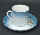 Kuznetsov cup and saucer. Russia. 7 cm and 13.5 cm
