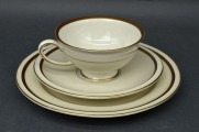 Kuznetsov trio. Ivory porcelain. 5.5 cm, 15.5 cm, 19.5 cm