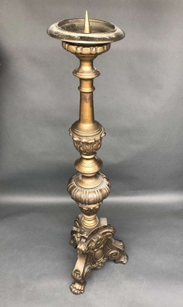 Large bronze candlestick. H67 cm