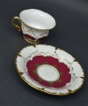 Meisene cup and saucer. 5 cm and 12.5 cm