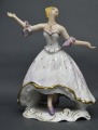 Porcelain figurine Dancer. Wahlendorf, Germany. H 25 cm.