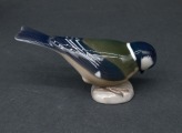Porcelain bird, gray. 5.5 cm