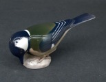 Porcelain bird, gray. 5.5 cm