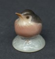 Porcelain bird. Robin. Denmark 4.5 cm