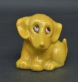 Porcelain salt shaker Puppy. Yellow. Kuznetsov