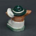 Porcelain salt shaker Fox. Unstamped.