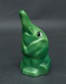 Porcelain salt shaker green Elephant. Jessen.