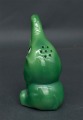 Porcelain salt shaker green Elephant. Jessen.