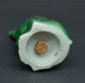 Porcelain salt shaker green Elephant. Jessen.