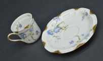 Porcelain cup and saucer. St. Petersburg. 5.5x5.5 cm. 12.5 cm