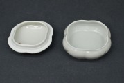 Porcelain dish with lid. Riga Ceramics Factory. 7x3.5 cm
