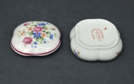 Porcelain dish with lid. Riga Ceramics Factory. 7x3.5 cm