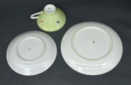 Porcelain trio. Germany. Ulstadt. 1962-1978. Handmade. 10 cm, 15.5 cm, 19 cm