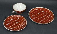 Porcelain trio. Germany. Ulstadt. 1962-1978. Handmade. 10 cm, 15.5 cm, 19 cm
