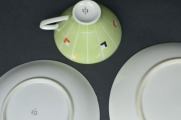 Porcelain trio. Germany. Ulstadt. 1962-1978. Handmade. 10 cm, 15.5 cm, 19 cm