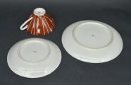 Porcelain trio. Germany. Ulstadt. 1962-1978. Handmade. 10 cm, 15.5 cm, 19 cm